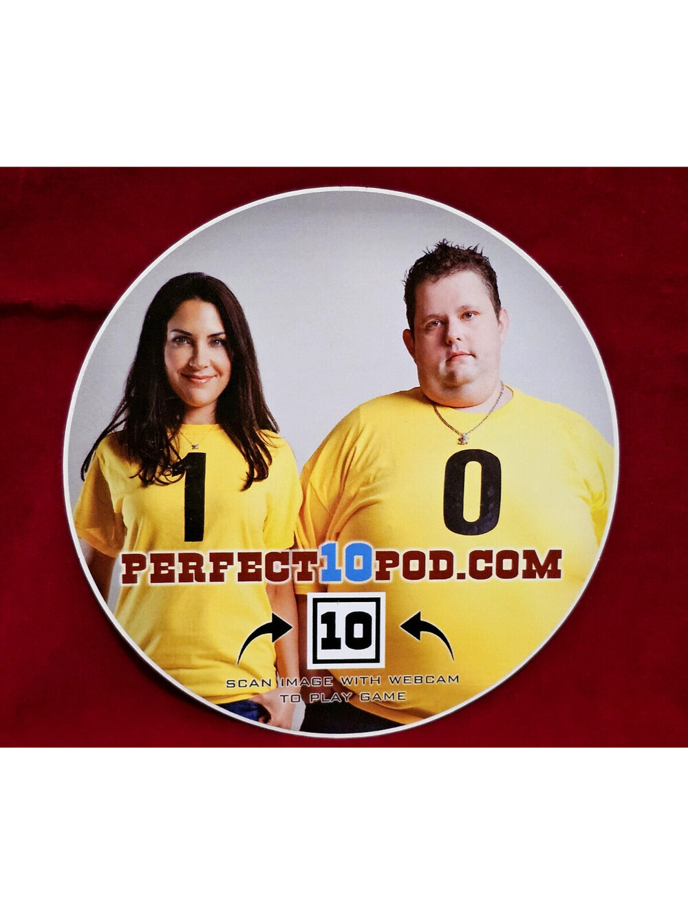Stand-Up Comedian RALPHIE MAY Perfect10 Podcast Promo Sticker 5in NEW Old Stock